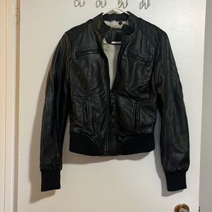 Spring leather jacket
